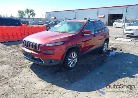 2014 Jeep Cherokee Limited z USA, uszkodzony, nr VIN 1C4PJLDS9EW279266